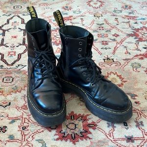Black Dr. Martens Jadon Platform Boots
